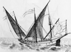 Die "Schebecke" - mit solchen Schiffen gingen die nordafrikanischen Barbaresken im Mittelmeer auf Kaperfahrt