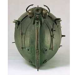 Bauers zweites Modell von 1851, das schon wesentlich "moderner" als der kastenförmige Brandtaucher wirkt