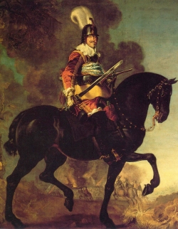Das Bild des strahlenden Kriegshelden Christian IV. von Karel von Mander entstand 1643