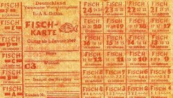 Mit Lebensmittelkarten sollte die Versorgung der Menschen organisiert werden. Theoretisch standen Erwachsenen 1.200 Kalorien pro Tag zu.