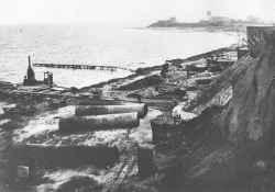 Bau der Kieler Kläranlage in Bülk