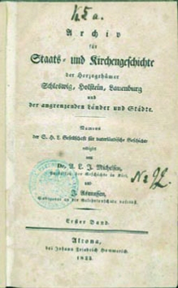 Die erste Publikation der Gesellschaft