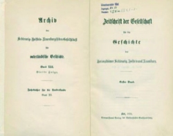 Seit 1850 erscheint die „Zeitschrift der Gesellschaft für Schleswig-Holsteinische Geschichte“