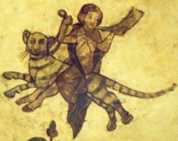 Nachtfahrende Frauen: Ausmalungen aus dem Schleswiger Dom. Nach dem Lübecker Bußbuch von 1498 werden solche Frauen noch als helfende Wesen gesehen.
