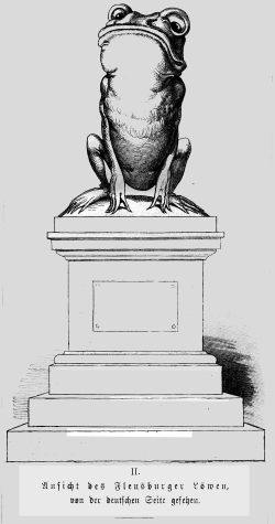 Zu den Löwenspöttern in Deutschland gehörte auch Wilhelm Busch, der den Löwen aus deutscher Sicht karikierte