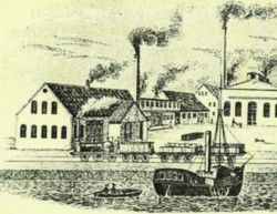 Das Dampfschiff, die Eisenbahn und rauchende Schornsteine waren die Symbole des Industriezeitalters