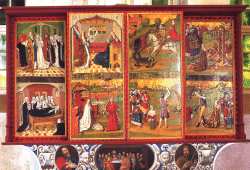 Altarbilder in der Dorfkirche von Grube