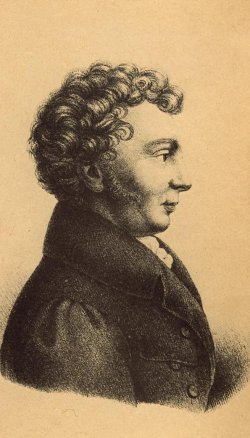 Dieses Portrait von Lornsen schmückte die Innenseite der Flugschrift