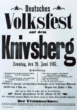 In der Tradition der Volksfeste des Vormärz wurde seit 1893 ein deutsches Volksfest gefeiert, das seit 1894 – bis heute – auf dem Knivsberg begangen wird.