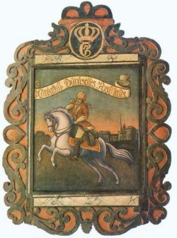 Dänisches Posthausschild aus der Zeit um 1800