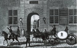 Zwischen 1815 und 1842 verkehrten die dänischen "Kugelpostwagen". Die abnehmbare Kugel konnte im Winter auf Kufen gesetzt werden. Entscheidend war jedoch der Wunsch, daß die Postillione keine Mitfahrer mitnahmen. Das geschah trotzdem, obwohl die Kugeln zusätzlich durch Spitzen "unbequem" gemacht wurden