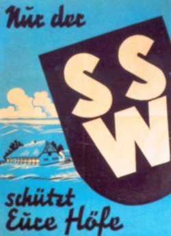 Plakat des Südschleswigschen Wählerverbandes zur Landtagswahl 1950