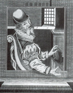 Melchior Hofman im Gefängnis