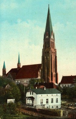 Der Schleswiger Dom auf einer Postkarte von 1910