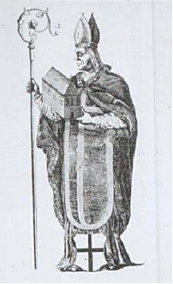Vicelin. Kupferstich 1590 nach einem verlorenen älteren Bild